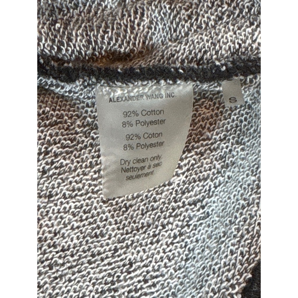 T by Alexander Wang‎ Funnel Neck Pullover Sweatshirt Gray Women's - Picture 7 of 10